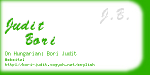 judit bori business card